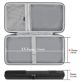 Geekria 75% Keyboard Hard Shell Case, Compatible with Razer BlackWidow V4 75%, YUNZII B75 PRO, Keychron Q1 HE/Q1 Ultra, AULA S75 PRO Travel Carrying Bag for 84 Key Computer Keyboard (Slim)