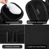 Geekria Shield Earbud Case Compatible with Apple Airpods pro, Technics EAH-AZ100, Beats Studio Buds, Replacement Hard Shell Travel Carrying Bag with Carabiner Clip (Black)
