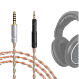 Geekria Apollo Silver-Plated Upgrade Audio Cable Compatible with Sennheiser HD 620S/599/598/560S/400PRO/579/569/550/505 Headphones, 4.4mm to 2.5mm Replacement Cord (4 ft / 1.2 m)