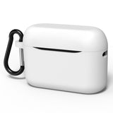 Geekria Silicone Case Cover Compatible with Soundcore by Anker A20i True Wireless Earbuds, Protective Earphones Skin Cover with Keychain Hook, Charging Port Accessible (White)