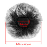 Geekria for Creators Furry Windscreen for Lark M2S, Compatible with Hollyland Lark M2S Wireless Mic, Mic DeadCat Wind Cover Muff, Fluff Cover Windshield, Wind Noise Reduction (Grey / 2 Pack)