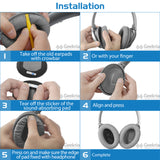 Geekria Sport Cooling Gel Replacement Ear Pads for Bose New QuietComfort, QC 45/35II/ 35IIGaming/ 25/15/SE, AE 2/2i/2w, SoundTrue, SoundLink AE2 Headphones, with Video Guide (Black)
