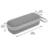 Geekria Hard Shell Storage Bag Compatible with DJI Osmo Pocket 4, Portable Shockproof Protective Carrying Camera Case, Travel Organizer for Cable, Charger, SD Card, Accessories (Light Grey)