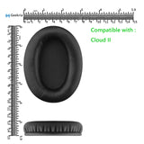 Geekria QuickFit Replacement Ear Pads for HyperX Cloud III Cloud 3 Cloud II Cloud 2 Cloud ii Gaming Headphones Ear Cushions, Headset Earpads, Ear Cups Repair Parts (Black)