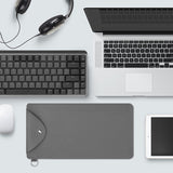 Geekria 84-key Slim Keyboard Carrying Pouch, Compatible with MelGeek O2, LOFREE Flow84/Lite 84, Logitech MX Mechanical Mini, IQUNIX MQ80, Vegan Leather Travel Case Sleeve Bag (Dark Grey)