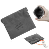 Geekria Pouch for Earbuds, Coins, In-Ear Headphone Organizer Pouch Bag, Universal Earplugs Protective Pouch, Pocket Earphone Case, Coin Purse Change Holder, Portable Travel Bag (Microfiber)