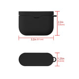 Geekria Silicone Cover Case Compatible with Sony WF-1000XM3, 1000XM3S, 1000XM3B Truly Wireless Noise Canceling Earphone, Earbud Protection Pouch / Silicone Case Cover with Keychain, LED Visible