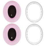 Geekria SNAP Ear Pads Replacement Kit Compatible with Beats Studio Pro Headphones, Magnetic Easy Switch Comfortable Cushions, Exchange in Seconds (Mesh Fabric Pink, 1 Pair)