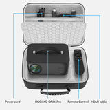 Geekria Hard Shell Travel Case Compatible with ONOAYO ONO3Pro, Lisowod L61Pro, Outdoor 4K Projector Carrying Bag (Dark Grey)