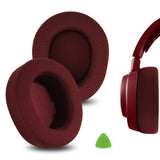 Geekria Comfort Mesh Fabric Replacement Ear Pads for SteelSeries Arctis Nova Pro Wireless, Nova Elite Headphones Ear Cushions, Repair Parts (Red)