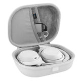 Geekria Shield Headphones Case Compatible with Sony WH1000XM4 White, WH1000XM3, WH-XB910N, MDR-1000X Case, Replacement Hard Shell Travel Carrying Bag with Accessories Storage (White)