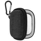 Geekria Shield Earbuds Case Compatible with Airpods Pro 1st/2nd Airpods 2nd/3rd True Wireless Earbud, Replacement Hard Shell Travel Carrying Bag with Carabiner Clip (Dark Grey)