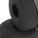Geekria 2 Pairs Flex Fabric Headphones Ear Covers (Product Safety Certified), Washable & Stretchable Earcup Protectors for Over-Ear Headsets Ear Pads, Sweat-Resistant (Size L / Black)