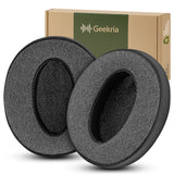 Geekria Comfort PU + Mesh Fabric Replacement Ear Pads for Sennheiser HD 4.50BT, HD 4.50BTNC, HD 4.40BT, HD 4.30G, HD 4.20S, HD 458BT, HD 450, HD 450BT, HD 400S, HD 350BT Headphones (Black)