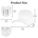 Geekria Headphone Holders for Pegboard Display, Headphone Hanger Holder Compatible with 1/4" Pegboard, Hook Headset Holder Hanger for Home, Office, Electronics Organization (White)