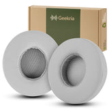 Geekria Replacement Ear Pads Compatible with Beats Solo2 Wired (B0518) Headphones (Not fit Solo2 Wireless), Ear Cushions (Grey)