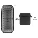 Geekria Shield Speaker Case Compatible with Sonos Roam Cover, Replacement Hard Shell Portable Speaker Protective Carrying Bag with Cable Storage (Black)