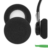 Geekria Comfort Foam Replacement Ear Pads for Jabra Biz 620/ 1100/ 1500/ 1900/ 2400/ 2400II/ GN2000/ UC, Voice 550/ 750 Headphones Ear Cushions, Repair Parts (Black)
