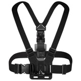 Geekria Chest Mount Strap, Adjustable Harness, Compatible with DJI Osmo Pocket 3, Action 6, 5 Pro, Osmo 360, Insta360 AcePro 2, X5, X4 Air, Hero 13, MAX 2 Action Camera Accessories (Black)