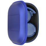 Geekria Shield Headphones Case Compatible with JBL Tune 510BT, Tune 660NC, Tune 560BT, Tune 500BT, Jr 310BT, Replacement Hard Shell Travel Carrying Bag with Cable Storage (Blue)