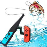 Geekria Fishing Rod Compatible with Nintendo Switch Controller, Fishing Game Kit Accessories for Switch / OLED, Works with Bass Pro Shops, The Strike Championship Edition, Legendary Fishing