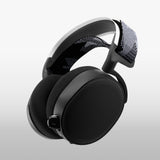 Geekria Flex Fabric Headband Pad Compatible with SteelSeries Arctis7, 9X, PRO Headphones, Replacement Band Repair Part (Black White)