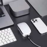 Geekria Mouse Charging Station, Acrylic Mouse Charging Dock, Mouse Stand, Compatible with Apple Magic Mouse (USB-C), Magic Mouse Accessorie (Transparent)