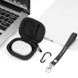 Geekria Shield Earbuds Case Compatible with Google Pixel Buds 2 True Wireless Earbuds, Replacement Hard Shell Travel Carrying Bag with Carabiner Clip (Grey)