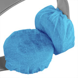 Geekria 100 Pairs Disposable Headphones Ear Cover for On-Ear Headset Earcup, Stretchable Sanitary Ear Pads Cover, Hygienic Ear Cushion Protector (S / Blue)