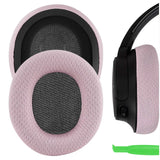 Geekria NOVA Mesh Fabric Replacement Ear Pads for Sony WH-CH700N, WH-CH710N, WH-CH720N Headphones Ear Cushions, Headset Earpads, Ear Cups Cover Repair Parts (Pink)