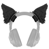 Geekria NOVA Headphone Headband Spacer and Cat Ears Attachment Set Compatible with Razer, JBL, Plantronics, Sennheiser, Logitech, Hyperx, Corsair Headphones, Easy DIY Installation (Black)