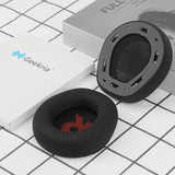 Geekria Comfort Mesh Fabric Replacement Ear Pads for JBL Quantum 100 Headphones Ear Cushions, Repair Parts (Black)