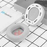 Geekria Comfort Mesh Fabric Replacement Ear Pads for JBL Quantum 100 Headphones Ear Cushions, Repair Parts (Grey)