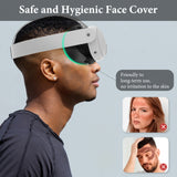 Geekria VR Facial Interface & Face Cover Pad Compatible with Meta Quest 3, Sweat-Proof Foam Cushion, Accessory Kit with Anti-Leakage Light Nose Guard, Lens Protector, Airflow Design