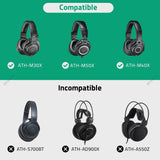 Geekria Shield Headphones Case Compatible with Audio-Technica ATH-M50X/M30X, ULTRASONE Signature FUSION Open Back, Replacement Hard Shell Travel Carrying Bag with Cable Storage (Dark Grey)