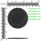Geekria QuickFit Replacement Ear Pads for Plantronics Blackwire C510 C520 C710 C720 Headphones Ear Cushions, Headset Earpads, Ear Cups Cover Repair Parts (Black)