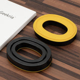 Geekria Gel Ear Pads for 3M WorkTunes (90541, 90542, 90543, 90544)/ Peltor Sport (Tactical TAC100/ 300/ 500)/ ZOHAN (EM033/ 037/ 042)/ PROHEAR (032/ 033/ 037) Headphones (Black + Yellow)