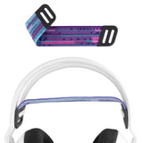 Geekria Mesh Fabric Headband Pad Compatible with Logitech G733, G335, G535 Headphones Replacement Band, Headset Head Cushion Cover Repair Part (Purple)