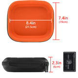 Geekria Shield Headphones Case Compatible with Audio-Technica ATH-MSR7NC, ATH-MSR7GM, ATH-MSR7BK, ATH-MSR7 Case, Replacement Hard Shell Travel Carrying Bag with Cable Storage (Black)