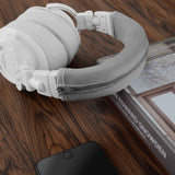 Geekria Flex Fabric Headband Cover Compatible with ATH M50x M50xBT M50xPB M50xWH M50xBB ATH-M50xBT2 Headphones, Head Cushion Pad Protector, Replacement Repair Part, Sweat Cover, Easy Installation