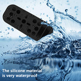 Geekria PS5 Remote Cover Skin Silicone Case, Shock-Absorption Washable, Full Body Silicone Protective Case for PS5 Remote Control (Black)