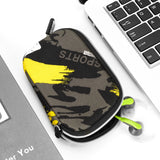 Geekria Shield Sports Earbuds Pouch, Earbuds Protective Case, In-Ear Headphones Travel Bag Compatible with Sony Walkman, Bose SoundSport, JBL EnduranceRUN, Plantronics, Sephia (Brown)