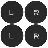 Geekria 2 Pairs Mesh Fabric Headphones Ear Covers - Product Safety Certified - Washable & Stretchable Earcup Protectors for Over-Ear Headsets, Sweat Pads for Gym, Gaming (M / Black)