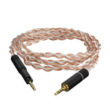 Geekria Apollo Copper Silver Braid Upgrade Audio Cable Compatible with Sennheiser HD 620S/599/598/550/505, 2.5mm Replacement Headphones Cord for Hi-Resolution Audiophile (4ft/1.2m)