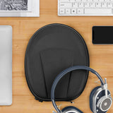 Geekria Shield Case Compatible with Master & Dynamic MH40, MW65, MW60, M&D MW50+, MG20 Wireless Headphones, Replacement Protective Hard Shell Travel Carrying Bag with Cable Storage (Black)