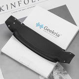 Geekria Protein Leather Headband Pad Compatible with HyperX Cloud Stinger 2, Headphones Replacement Band, Headset Head Top Cushion Cover Repair Part (Black)