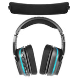 Geekria Mesh Fabric Headband Cover Compatible with Logitech G633 G933 G633S G933S G533 G935 G635 Headphones, Head Cushion Pad Protector, Replacement Repair Part, Easy DIY Installation (Black)