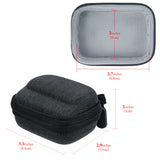 Geekria Action Camera Small Carrying Case Compatible with Insta360 GO 3, GO 3S, Protective Mini Carrying Case, Hard Shell Travel Storage Bag Surface-Waterproof Sports Accessories (Dark Grey)