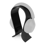 Geekria Acrylic Omega Headphone Stand for On-Ear, Over-Ear Headphones, Gaming Headset Stand, Desk Display Hanger Compatible with Sony WH-1000XM6, WH-1000XM5, Beats Solo 4, Studio Pro (Black)