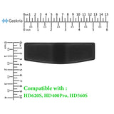 Geekria Velour Headband Pad Compatible with Sennheiser HD620S, HD400 Pro, HD560S Headphones, Replacement Band Repair Part (Black)